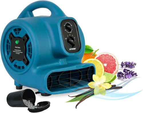 Vista 11 de XPOWER P-150N - Ventilador difusor de aroma con aroma aromático Freshen Air Mover + ionizador para aromatización, enfriamiento, ventilación y secado