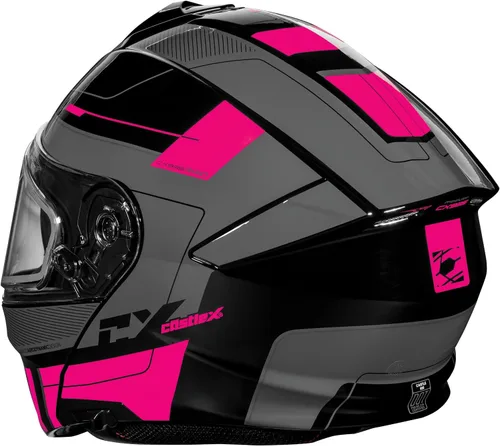 Vista 2 de Castle X CX935 Raid - Casco eléctrico modular para nieve (brillo rosa glo/carbón - XS)