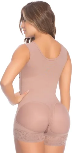 Vista 3 de FAJAS DISENOS D'PRADA Faja Colombiana 053 - Body de alta compresión para control de abdomen, ropa de compresión