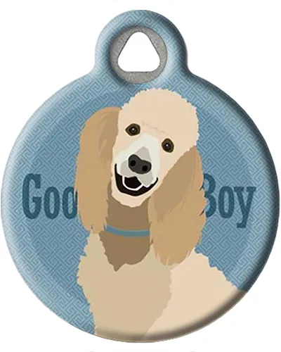 Vista 14 de Good Boy Airedale - Etiqueta de identificación personalizada para mascotas para perros y gatos, tamaño grande Airedale Good Boy
