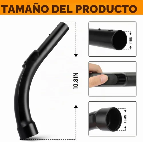 Vista 4 de S2110 S501 S524 Reemplazo para manguera de mango de plástico al vacío Miele