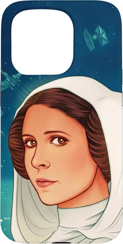Vista 14 de Funda exclusiva de Star Wars para iPhone 16 con diseño de princesa Leia de Nueva Esperanza