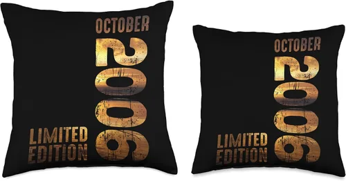 Vista 3 de Month October 2006 Retro Sunset 2006 Vintage 2006 Since 2006 Throw Pillow
