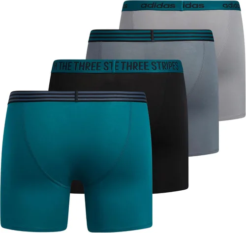 Vista 5 de adidas Men's Core Stretch Cotton Boxer Brief Underwear 4-Pack