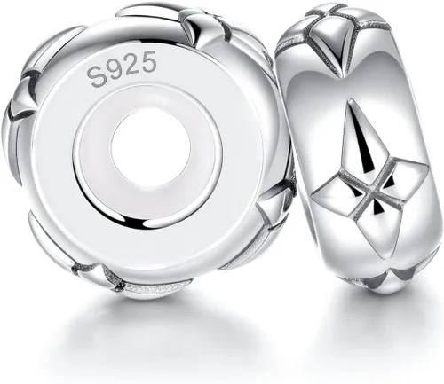 Vista 10 de Lovans 925 Sterling Silver Stopper Charms for Bracelets, Stopper Beads Fit DIY Jewelry