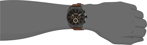 Vista 6 de Fossil Reloj cronógrafo Machine de cuarzo de acero inoxidable para hombre Negro marrón