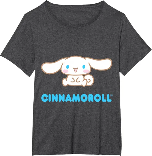 Vista 35 de Cinnamoroll Character Front and Back T-Shirt S Negro