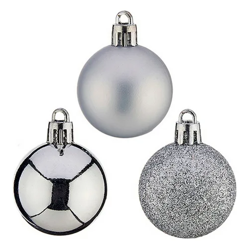 Vista 2 de Bolas de Navidad Krist+ Plateado PVC Ø 4 cm