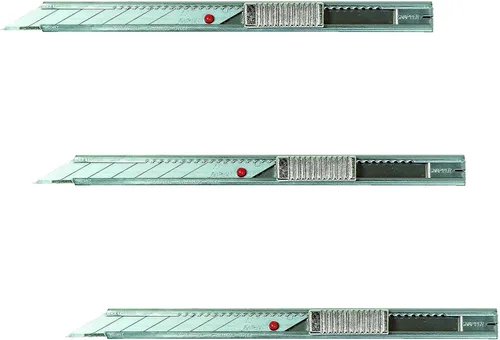 Vista 5 de NT Cutter PRO Cuchillo gráfico de acero inoxidable con bloqueo automático (AD-2P), estándar
