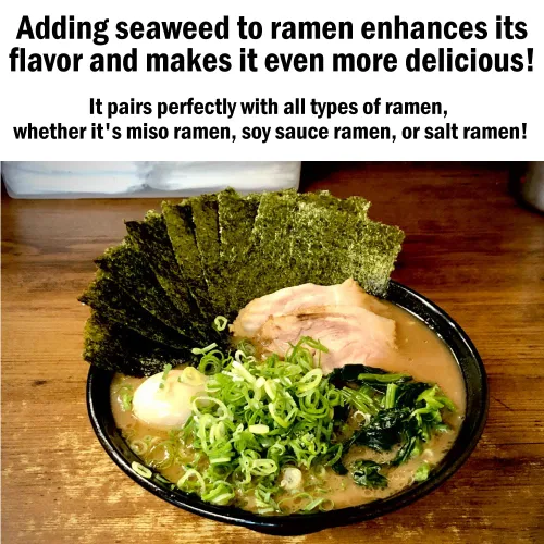 Vista 4 de Yakinori Japón Algas tostadas 20 hojas (2.1 oz/60 g) bolas de arroz nori ramen