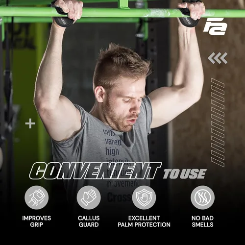 Vista 4 de Guantes de entrenamiento Fit Active Sports para el gimnasio - Agarres duraderos para el gimnasio y almohadillas de agarre - Acolchado de goma