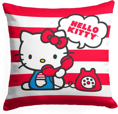 Vista 21 de Northwest Almohada Hello Kitty, 18 x 18 pulgadas, Cocoa Cutie