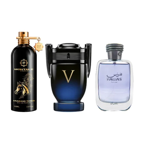 MONTALE TONKA+VICTORY ELIXIR+HAWASFORHIM de AROMA DE PRIMERA