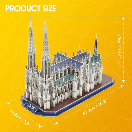 Vista 7 de CubicFun Rompecabezas 3D para niños, Catedral de San Patricio de Nueva York