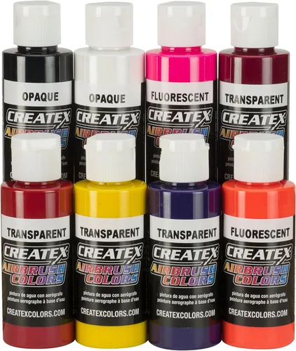 Vista 5 de Createx Colors - Set de pinturas para aerógrafos, colores primarios, 2 onzas