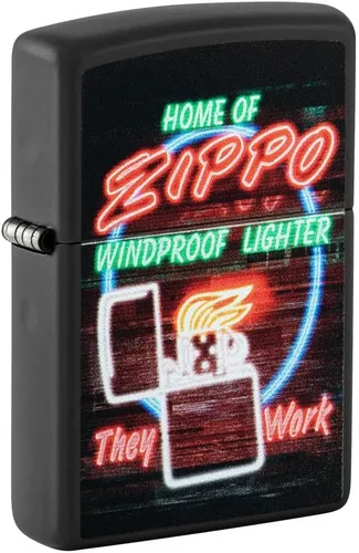 Vista 11 de Zippo Encendedor de bolsillo con diseño de patrón de 540 colores que brilla en la oscuridad Logotipo de 540 colores que brillan en la oscuridad