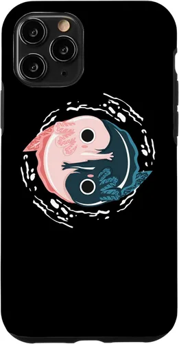 Vista 10 de iPhone 15 Yin Yang Axolotl Zen Meditation Axolotls Yoga Mindfulness Case