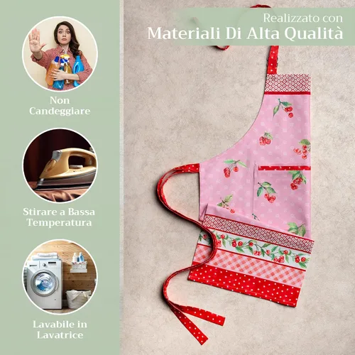 Vista 799 de Maison d' Hermine Delantales para mujer con bolsillo, 100% algodón (27.50 x 31.50 pulgadas)