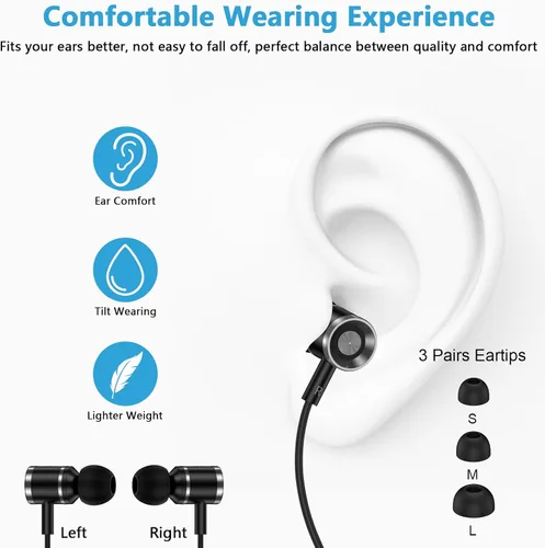 Vista 4 de Samsung - Auriculares intrauditivos USB C con cable para Samsung Galaxy A17 A16 A36 S25 FE Ultra A35 A56 A26 S24 S23 Galaxy Bud, auriculares tipo C