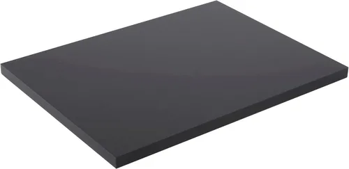 Vista 4 de Plymor Base de exhibición acrílica rectangular negra, 4 "x 2" D x 0.375" H