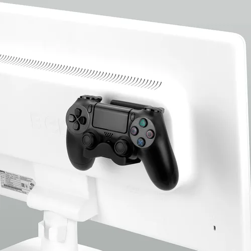 Vista 4 de BRAINWAVZ EOL Soporte de pared para control de juegos PS4 (paquete de 2) - Accesorios Dualshock Gamepad (adhesivo mejorado Nov2019) (negro) EOL