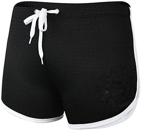 Vista 6 de Ouber Pantalones cortos ajustados para hombre, culturismo, entrenamiento, gimnasio, correr, pantalones cortos ajustados