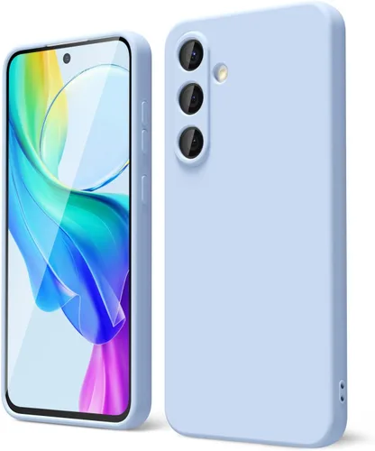 Vista 265 de oakxco Funda para teléfono Samsung Galaxy S8 de silicona líquida, delgada y fina de gel de goma suave TPU cubierta protectora simple llana