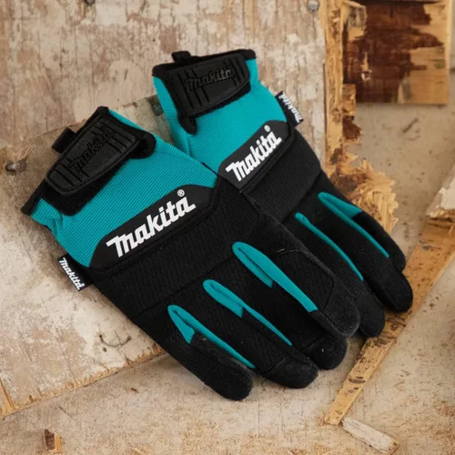 Vista 2 de Makita Guantes de trabajo unisex 100% auténticos de piel y palma