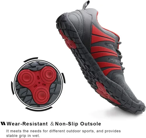 Vista 6 de Oranginer - Tenis minimalistas para hombre, de estilo descalzo, con puntera amplia, para entrenamiento funcional