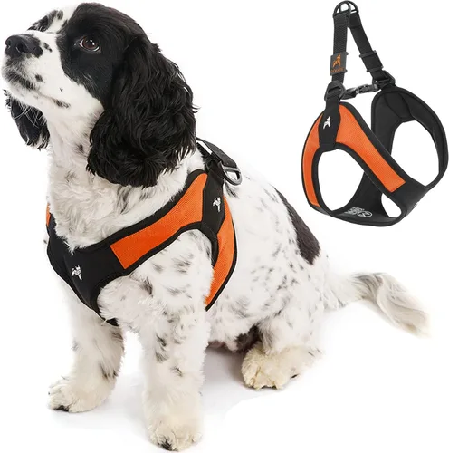 Vista 8 de Gooby Escape Free Easy Fit - Arnés para perro con fácil ajuste, color negro, talla XS, sin tirones, con hebilla de liberación rápida, perfecto