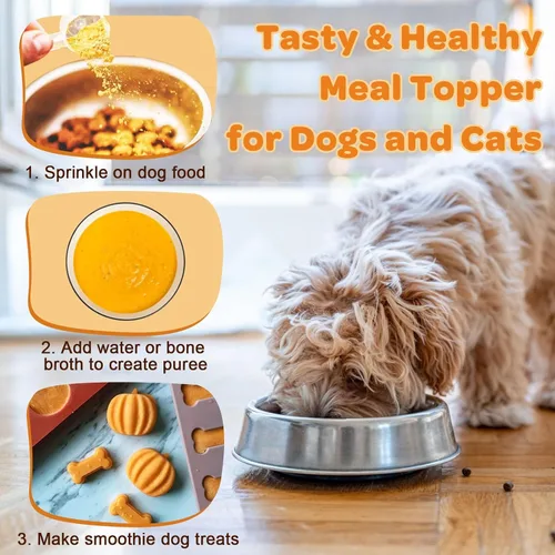 Vista 8 de ZEBORA Calabaza para perros – Fibra natural para perros y gatos, manzana, probióticos para perros para la salud digestiva, favorecer deposiciones