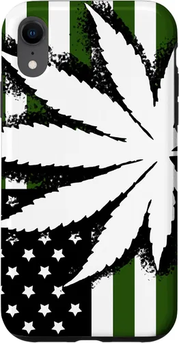 Vista 25 de American Weed Flag 4:20 Cannabis Pot Marijuana Stoner Gift Case for iPhone 17