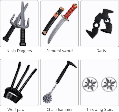 Vista 3 de Disfraz de Ninja de Halloween para niños y niños