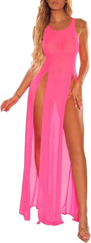 Vista 10 de Traje de baño para mujer, bikini de playa, cobertura de bikini, vestido de malla transparente, tops de malla transparente sexy, ropa de playa