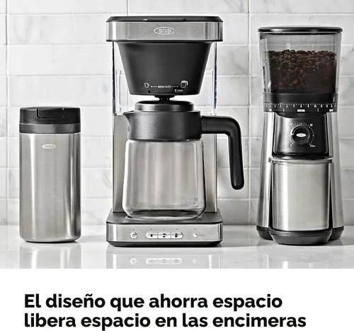 Vista 6 de OXO Brew - Cafetera de 8 tazas con función de porción única sin cápsulas y jarra de vidrio - Certificado SCA