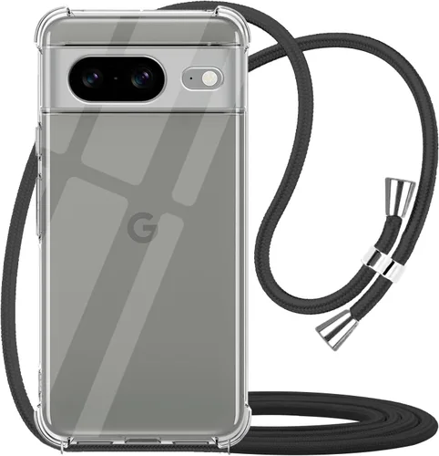 Vista 42 de para Google Pixel 6a Funda con Correa Ajustable para Cuello, Hombro y Cruzada Transparente Funda Móvil Duradera, Suave y delgada de Ajuste Perfecto
