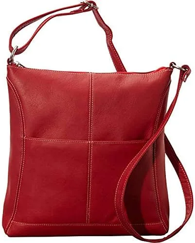 Vista 2 de Le Donne Bolso bandolera de cuero fácil de deslizar