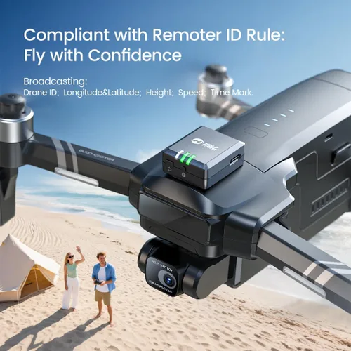 Vista 2 de Holy Stone Módulo de transmisión de identificación remota compatible con FAA, piezas de repuesto para drones GPS con cámara para adultos 4K, módulo