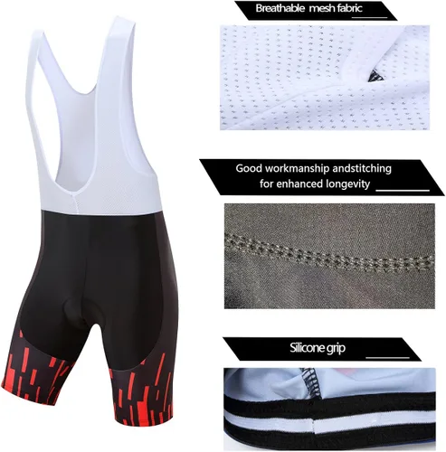Vista 6 de Coconut Ropamo CR - Conjunto de camiseta de ciclismo para hombre, con cremallera, bolsillo con cremallera, manga corta, kits de ciclismo, pantalones