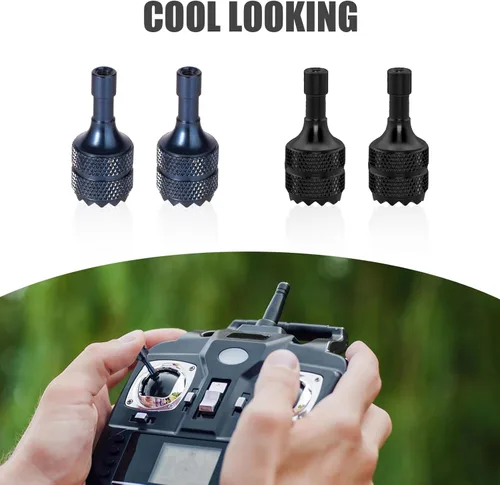 Vista 4 de 3 Pro/4 Pro Control Sticks, 4 joysticks desmontables de aleación de aluminio para DJI Mini 3/Mini 3 Pro/Mini 4 Pro/Air 3/Mavic 3 Pro RC y RC 2