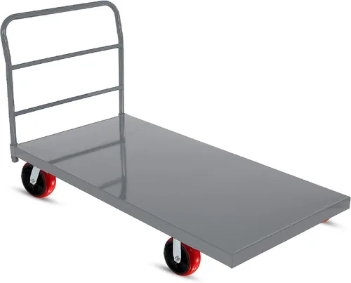 Vista 9 de 5Seconds Carrito de plataforma industrial carrito de 3300 libras, resistente, 60 x 30 pulgadas, plataforma de mano, carrito de empuje, placa