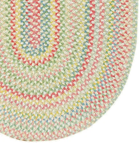 Vista 3 de Capel Rugs Baby's Breath - Alfombra ovalada trenzada (2 x 3 pulgadas), color natural