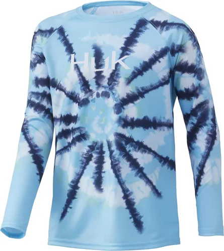 Vista 47 de HUK Camisa unisex de camuflaje Pursuit para niños Camisa de manga larga para niños Sotavento de roble musgoso
