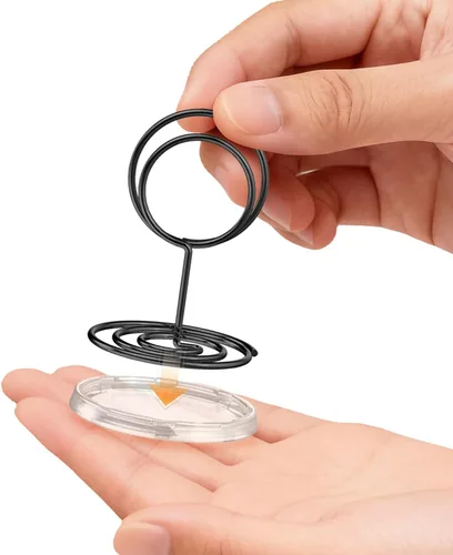 Vista 3 de 30 piezas de soportes para números de mesa con base, soportes para tarjetas de lugar, soportes de alambre para fotos, soportes pequeños