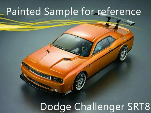 Vista 5 de 1/10 Escala RC Onroad Racing Drift Touring Car Transparente Lexan Carcasa Transparente (Challenger SRT8)