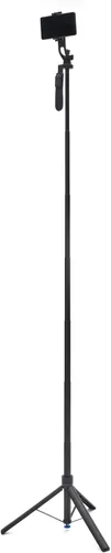 Vista 8 de Benro Mini trípode y palo selfie con control remoto Bluetooth para teléfonos inteligentes (negro) (BK70)