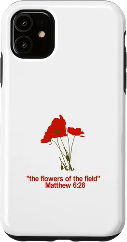 Vista 8 de Look at All The Beautiful Flowers of The Field Matthew 6:28 Case for iPhone 17