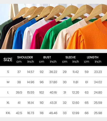 Vista 6 de Foonid Suéter de manga corta abombada para mujer, cuello redondo, ligero, de punto, básico, color liso, blusa