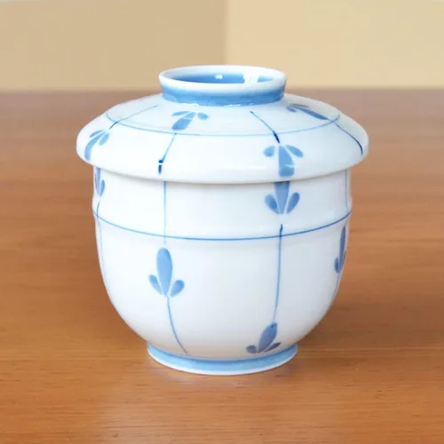 Vista 3 de 有田焼やきもの市場 Chawanmushi - Juego de 2 vasos japoneses Chawan Mushi Arita Imari fabricados en Japón Mebae