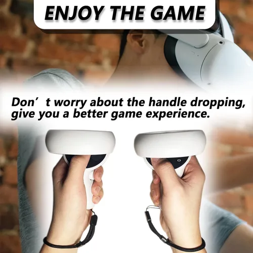 Vista 3 de Improved Replacement Wrist Wraps for Oculus Quest 2 Gen Controller, Reflective Hand Straps with Resin Black Stopper, Replacement Adjustable Wrist